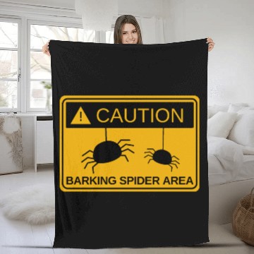 Discover Caution Barking Spider Area Barking Spiders MEME Fleece Blankets