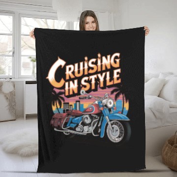 Discover Cool motorcycle lover Fleece Blankets