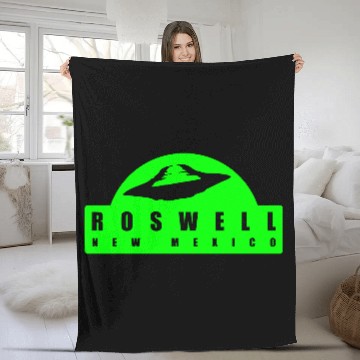 Discover Roswell New Mexico Fleece Blankets