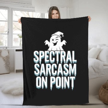 Discover Paranormal Comedy Funny Ghost Humor Lighthearted Fleece Blankets