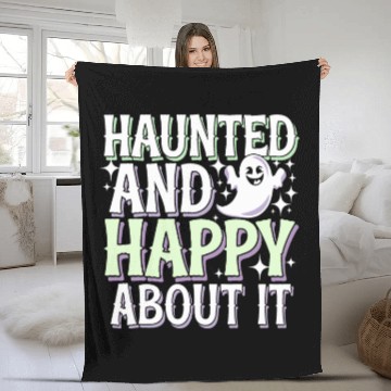 Discover Paranormal Comedy Funny Ghost Humor Lighthearted Fleece Blankets