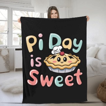 Discover Pi Day Celebration Fleece Blankets