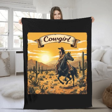 Discover Cowgirl Fleece Blankets | Embrace Your Western Spirit