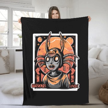 Discover Ultimate Dream - Illusion of Chaos and Horror Fleece Blankets