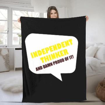 Discover Independent Thinker Fleece Blankets