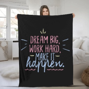Discover Never give up work hard Fleece Blankets