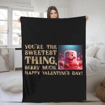 Discover Berry Sweet Valentine Fleece Blankets