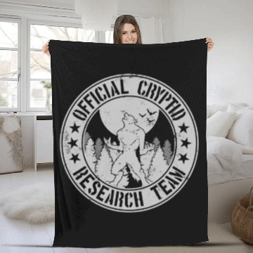 Discover Cryptid Research Team | Werewolf Folklore Dogman Fleece Blankets