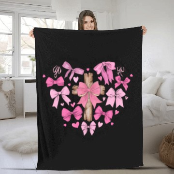 Discover Oh How He Loves Us Jesus Valentine Fleece Blankets