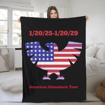 Discover Americas Comeback Tour Fleece Blankets