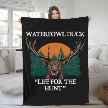 Discover Waterfowl Duck Live for Hunt Cast Around Hunting Fleece Blankets