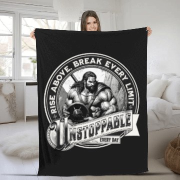 Discover Unstoppable Every Day. Fleece Blankets