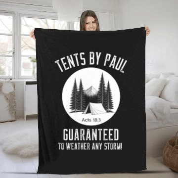 Discover Tents by Paul Guaranteed to Weather Any Storm! Fleece Blankets