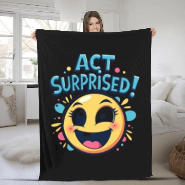 Discover Surprise Revelations Funny Fleece Blankets