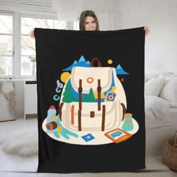 Discover Adventure Awaits - Explore the World Fleece Blankets