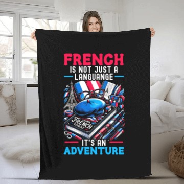 Discover French Language Teacher Education France Teaching Fleece Blankets