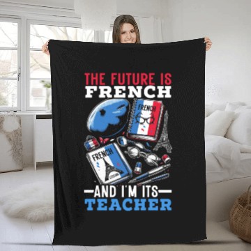 Discover French Language Teacher Education France Teaching Fleece Blankets