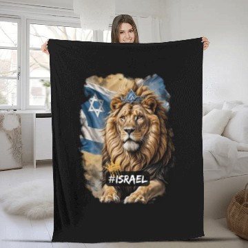Discover lion of judah - israel Fleece Blankets