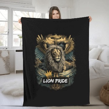 Discover lion of judah - lion pride Fleece Blankets