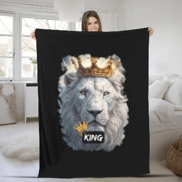 Discover lion of judah king Fleece Blankets
