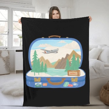 Discover Wanderlust Spirit - Embrace the Journey Fleece Blankets