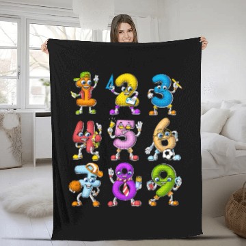 Discover Math Numbers Fleece Blankets