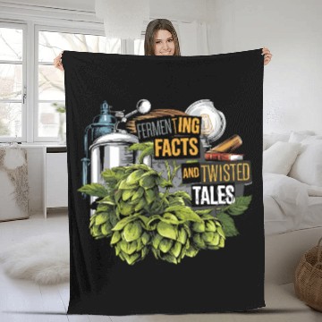Discover Craft Beer Brewing & True Crime Twisted Tales Fleece Blankets