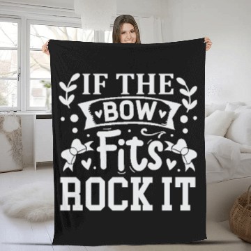 Discover If The Bow Fits Rock It Chef Cooking Fleece Blankets