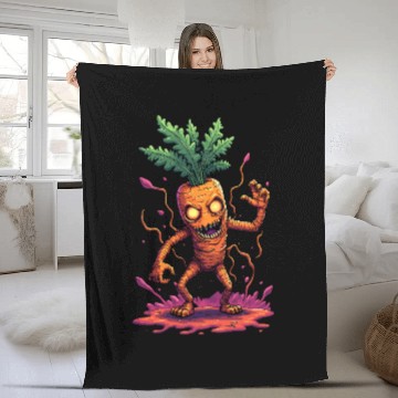 Discover Carrot Monster Fleece Blankets