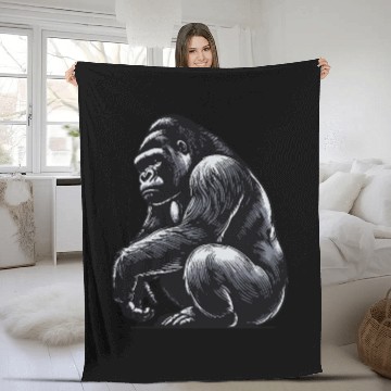 Discover Gorilla Fleece Blankets