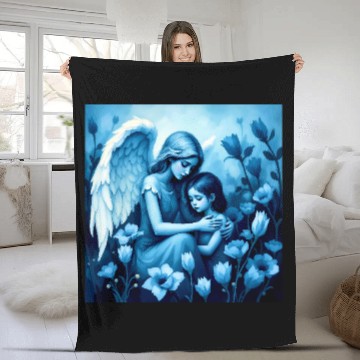 Discover Friendly Angel Fleece Blankets