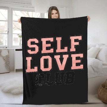 Discover Self Love Club Women's Fleece Blankets - Embrace Self-Care