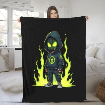 Discover Toxic Menace - Radioactive Streetwear Warrior Fleece Blankets