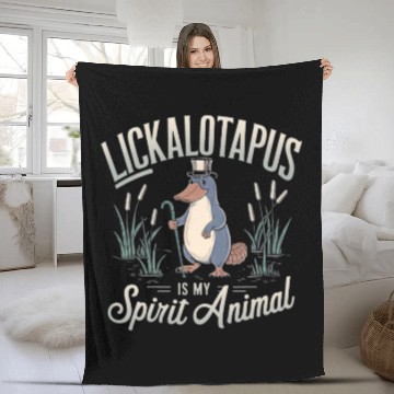 Discover Lickalotopus: The Platypus Spirit Fleece Blankets