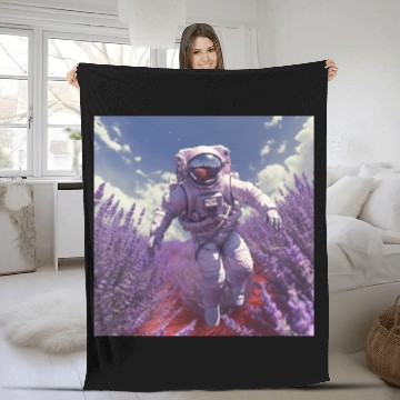 Discover post nuclear lavender farmer Fleece Blankets