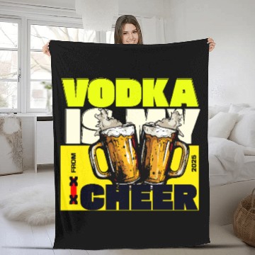 Discover v is for vodka valentines CHEERS XX Fleece Blankets
