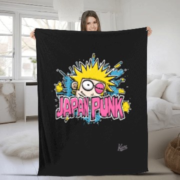 Discover Music Rebel – Japan Punk Vibes Fleece Blankets