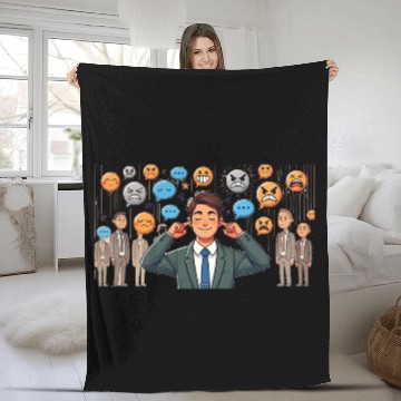 Discover clear mind Fleece Blankets