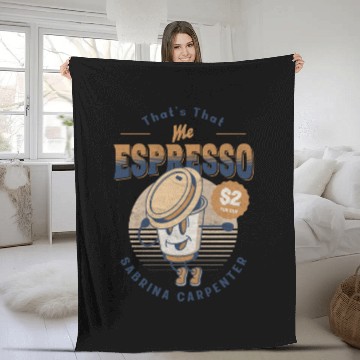 Discover Coffee Cup Comics Mascot Espresso drink Fleece Blankets