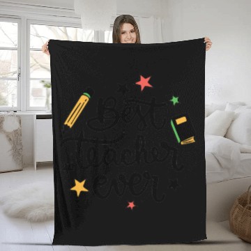 Discover Best Teacher Ever Fleece Blankets