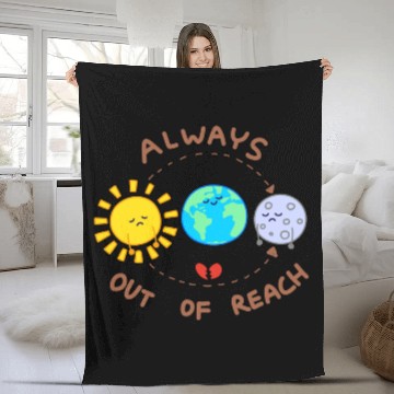 Discover Always out of reach - sun and moon Fleece Blankets