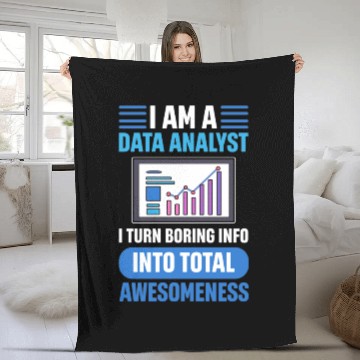 Discover Data Engineer Data Processing Analyst Data Science Fleece Blankets