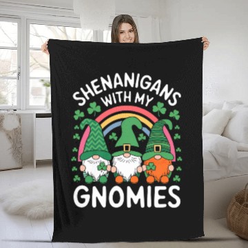 Discover St. Patrick's Day Shenanigans with Gnomes Fleece Blankets