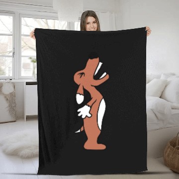 Discover Dog Angry Upwards Roaring Loud Barking Yapping Fun Fleece Blankets