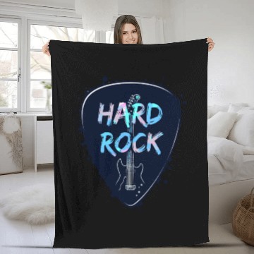 Discover Hard Rock Guitar Pick Fleece Blankets