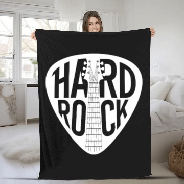 Discover Hard Rock Guitar Pick Fleece Blankets