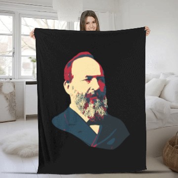 Discover President James Abraham Garfield Fleece Blankets
