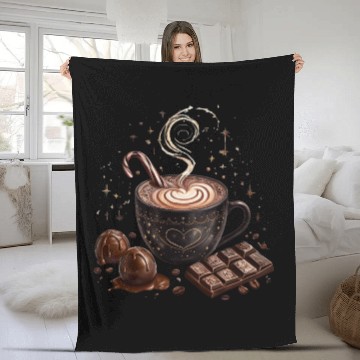 Discover Cozy Hot Chocolate with Sweet Treats Fleece Blankets