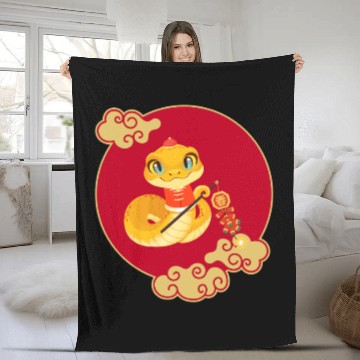 Discover "Lunar New Year Lucky Fleece Blankets