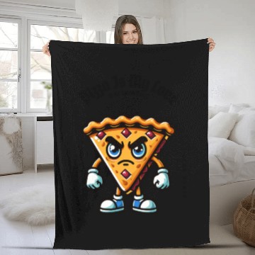 Discover Pizza Is My Valentine Fleece Blankets